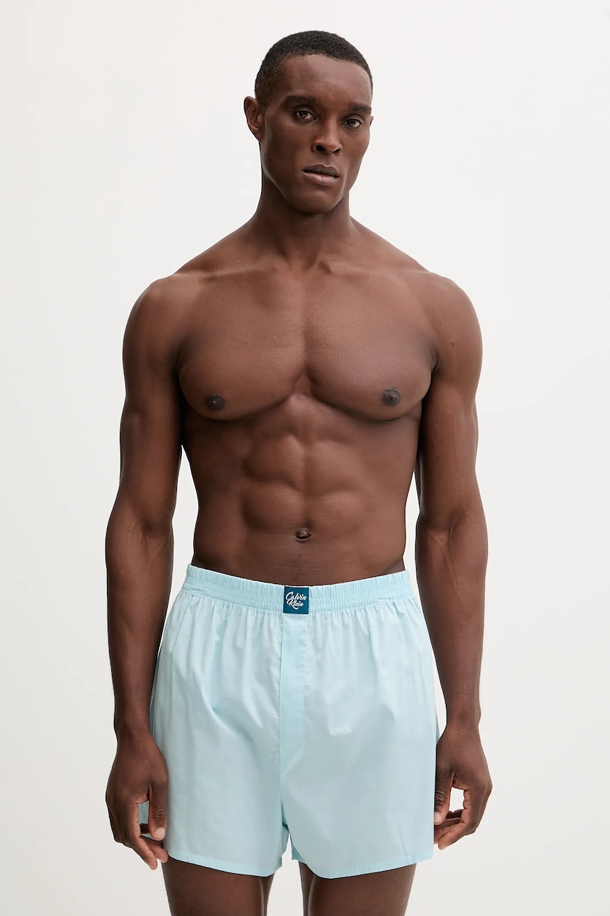 Levně Bavlněné boxerky Calvin Klein Underwear modrá barva, LV00NB4489