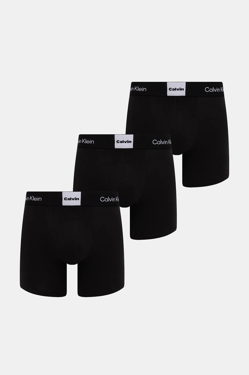 Levně Boxerky Calvin Klein Underwear 3-pack černá barva, LV00NB4477