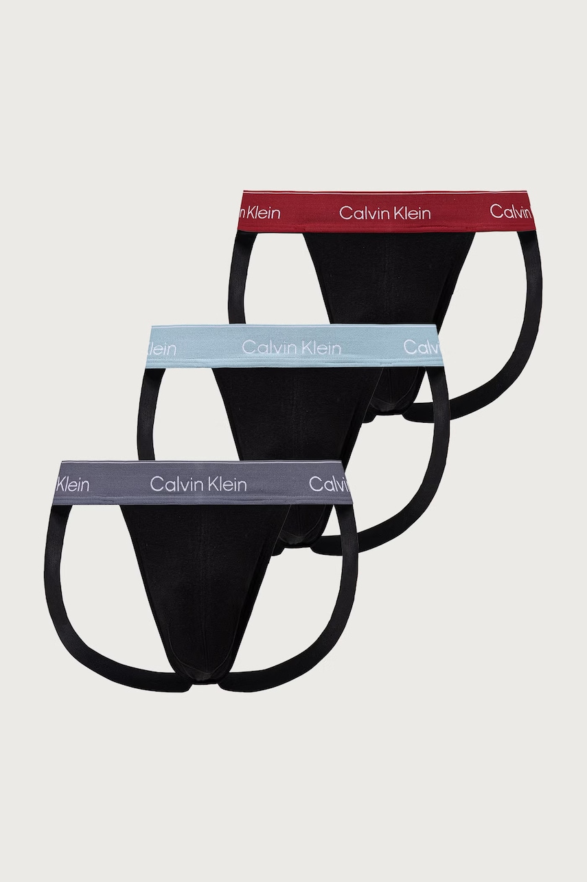 Calvin Klein Underwear  chránič slabín pánsky bavlnený s elastanom 3-pak