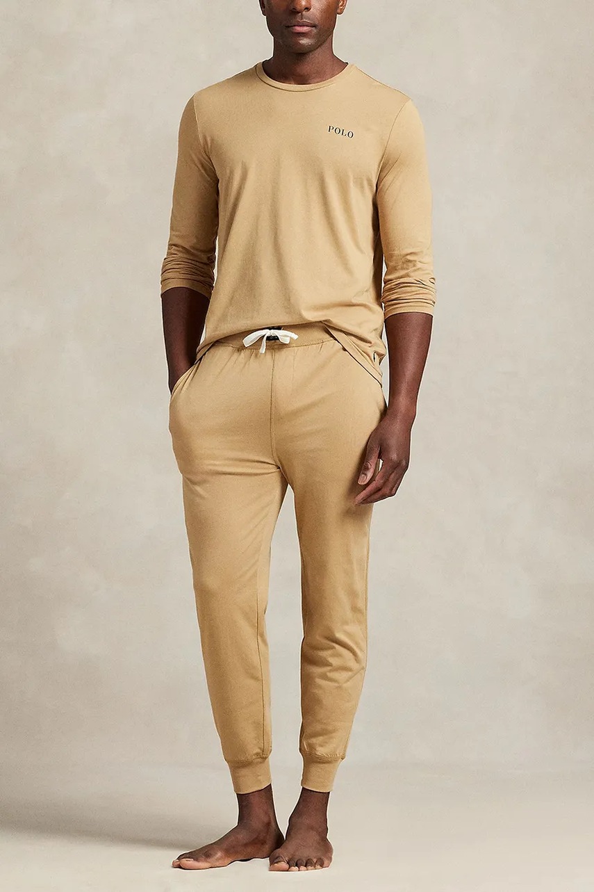 Bavlněné pyžamové tričko s dlouhým rukávem Polo Ralph Lauren (obrázek 3)