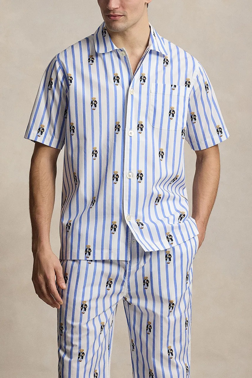 Levně Bavlněná pyžamová košile Polo Ralph Lauren