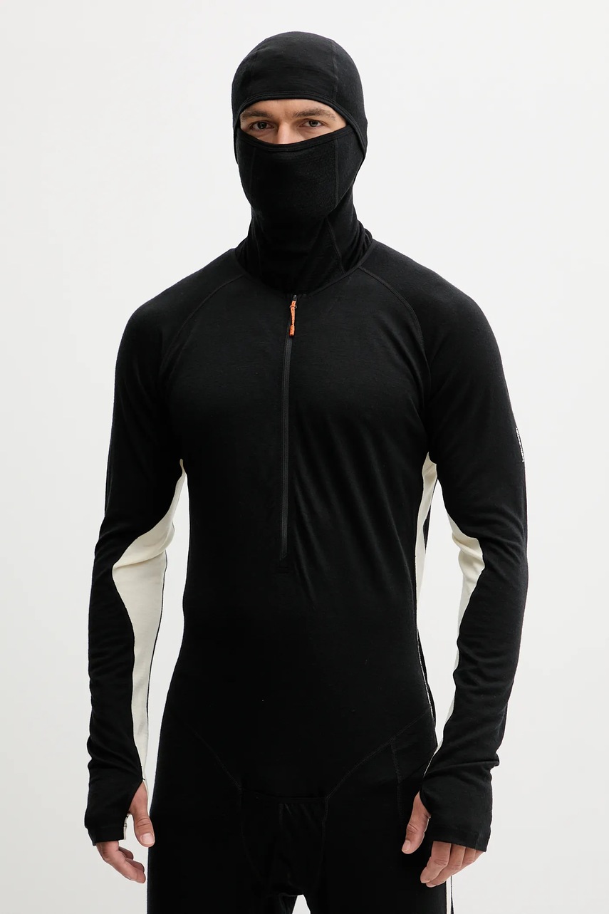 Шерстяной функциональный комбинезон Icebreaker Merino 200 Oasis цвет чёрный IB0A57D40JE1