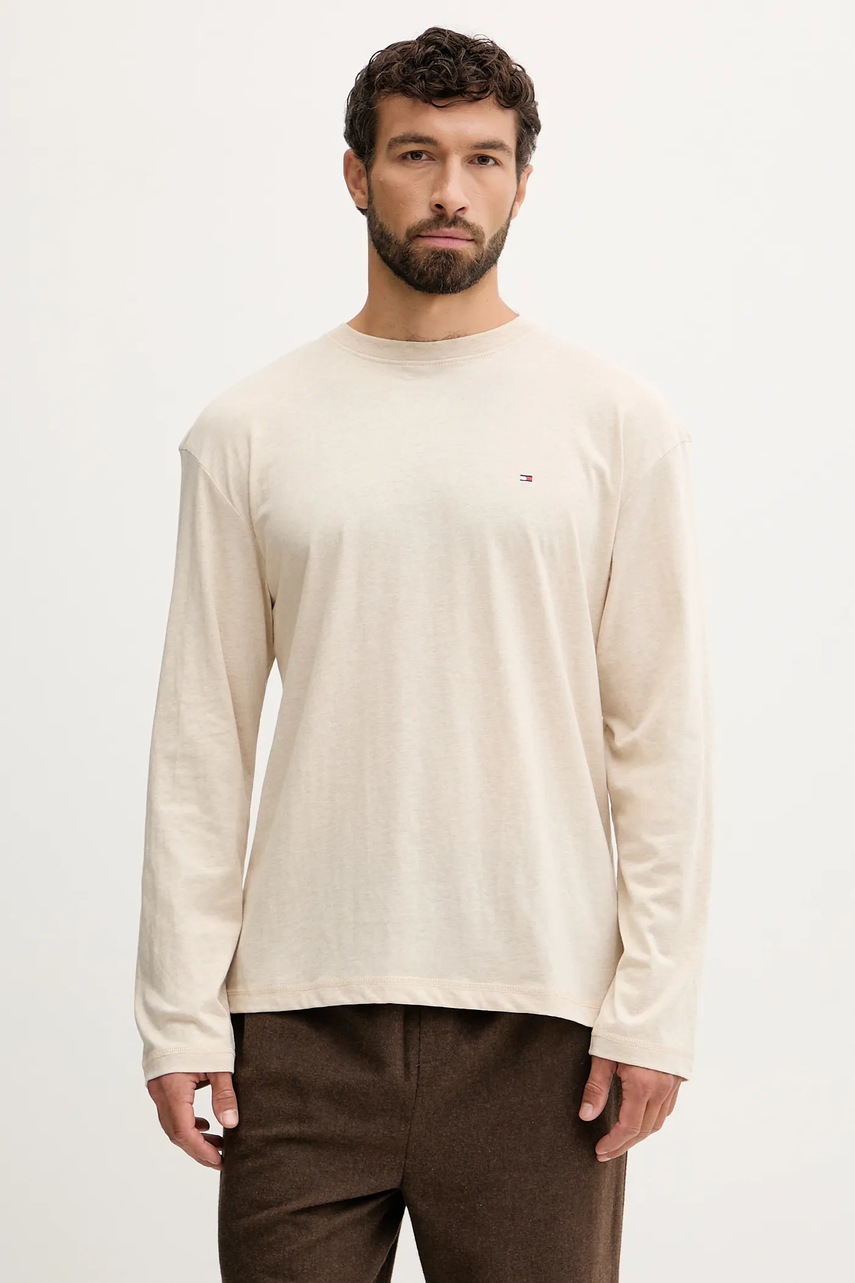 Пижама Tommy Hilfiger цвет бежевый меланж UM0UM03689