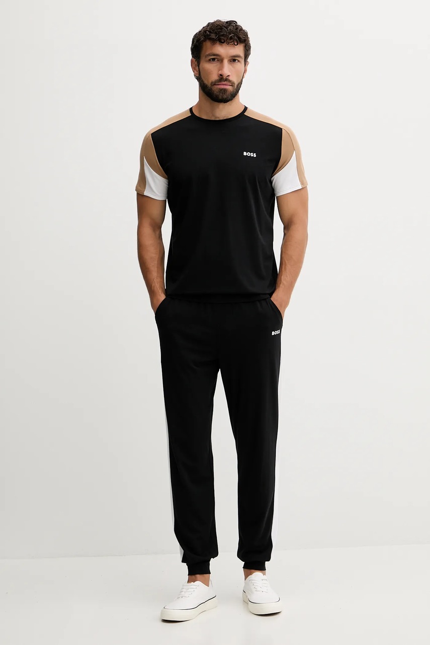 Штаны лаунж BOSS цвет чёрный узор 50550492