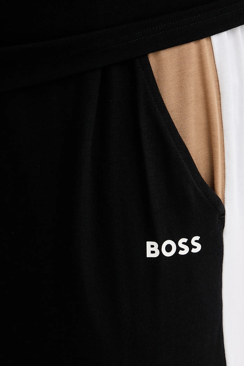 Παντελόνι lounge BOSS χρώμα: μαύρο, 50550492 φωτογραφία