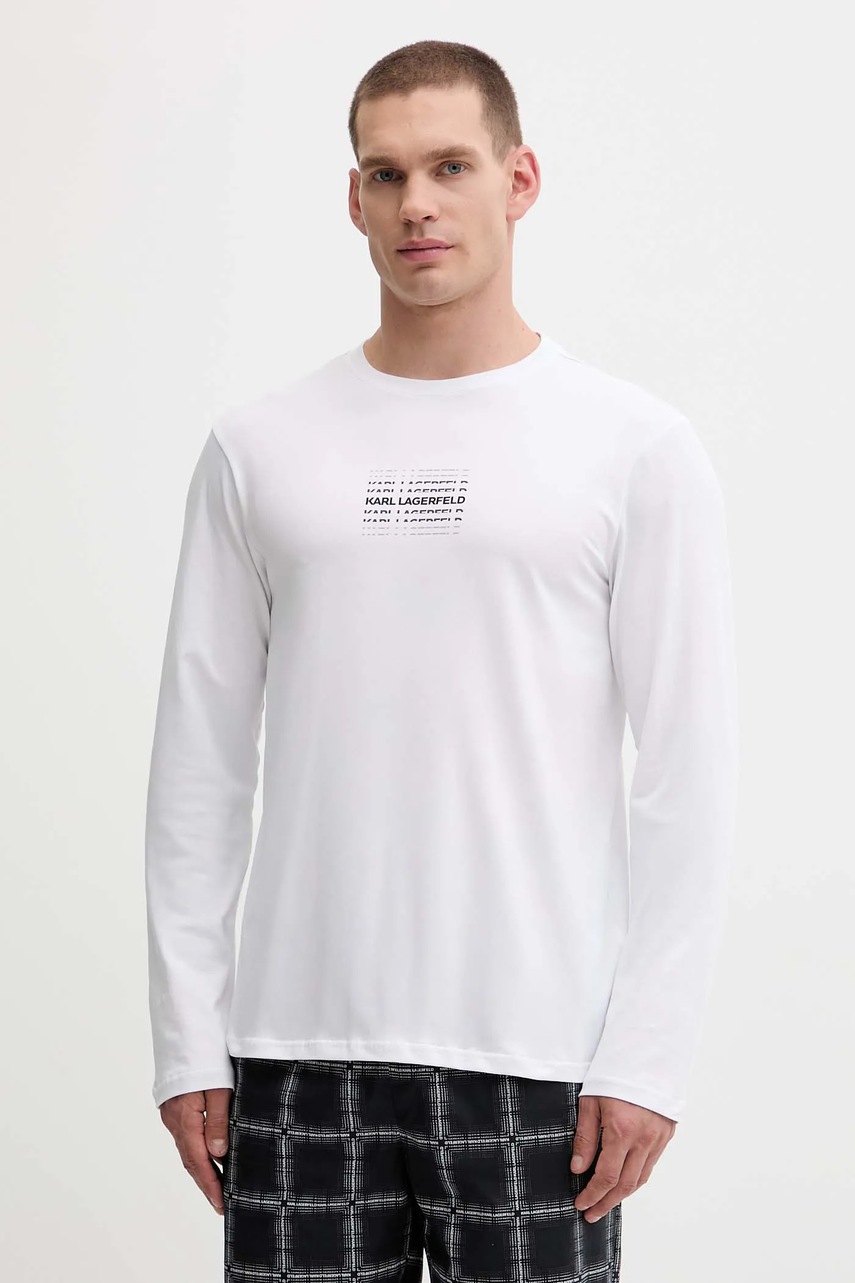 Пижама Karl Lagerfeld цвет белый узор A4M45001