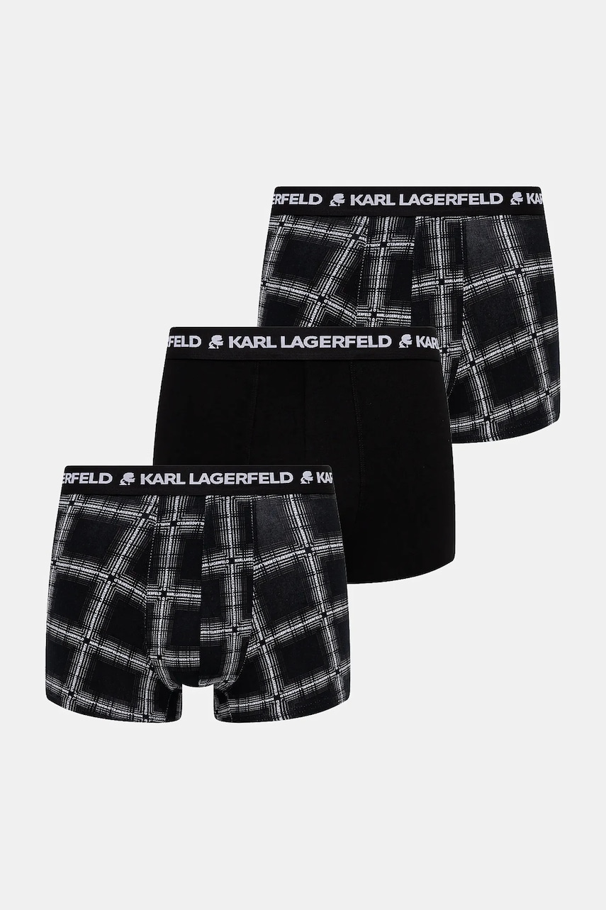Karl Lagerfeld Boxerky Karl Lagerfeld 3-pack černá barva, A4M47002