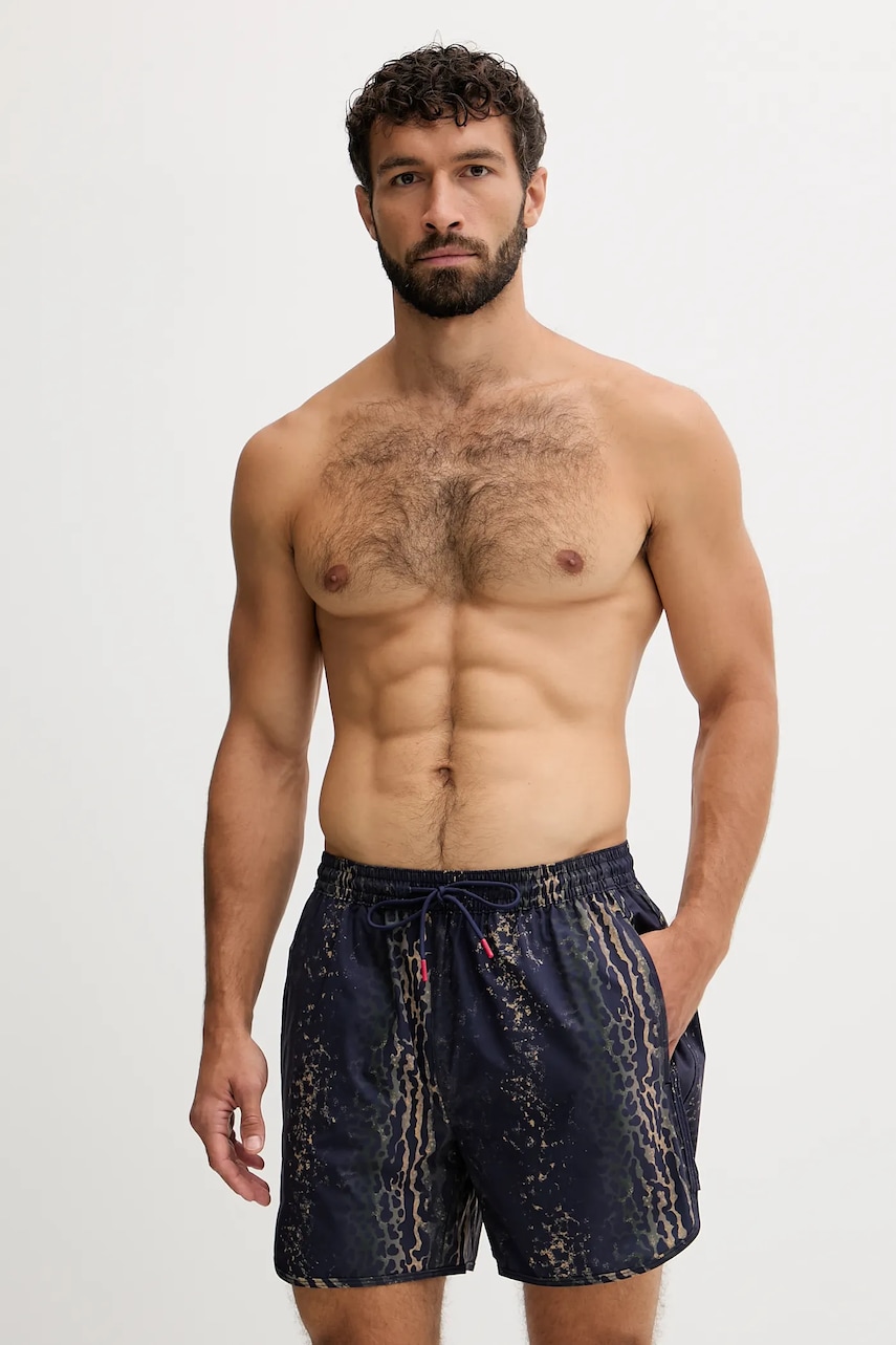 HUGO pantaloni scurți de baie culoarea bleumarin, 50545412