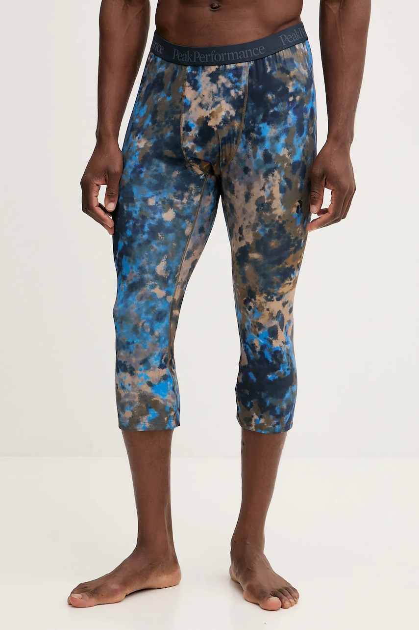 Peak Performance jambiere funcționale AOP culoarea verde, G80590