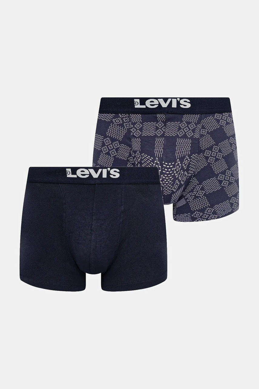 Levně Boxerky Levi's 2-pack tmavomodrá barva, 37149-1172