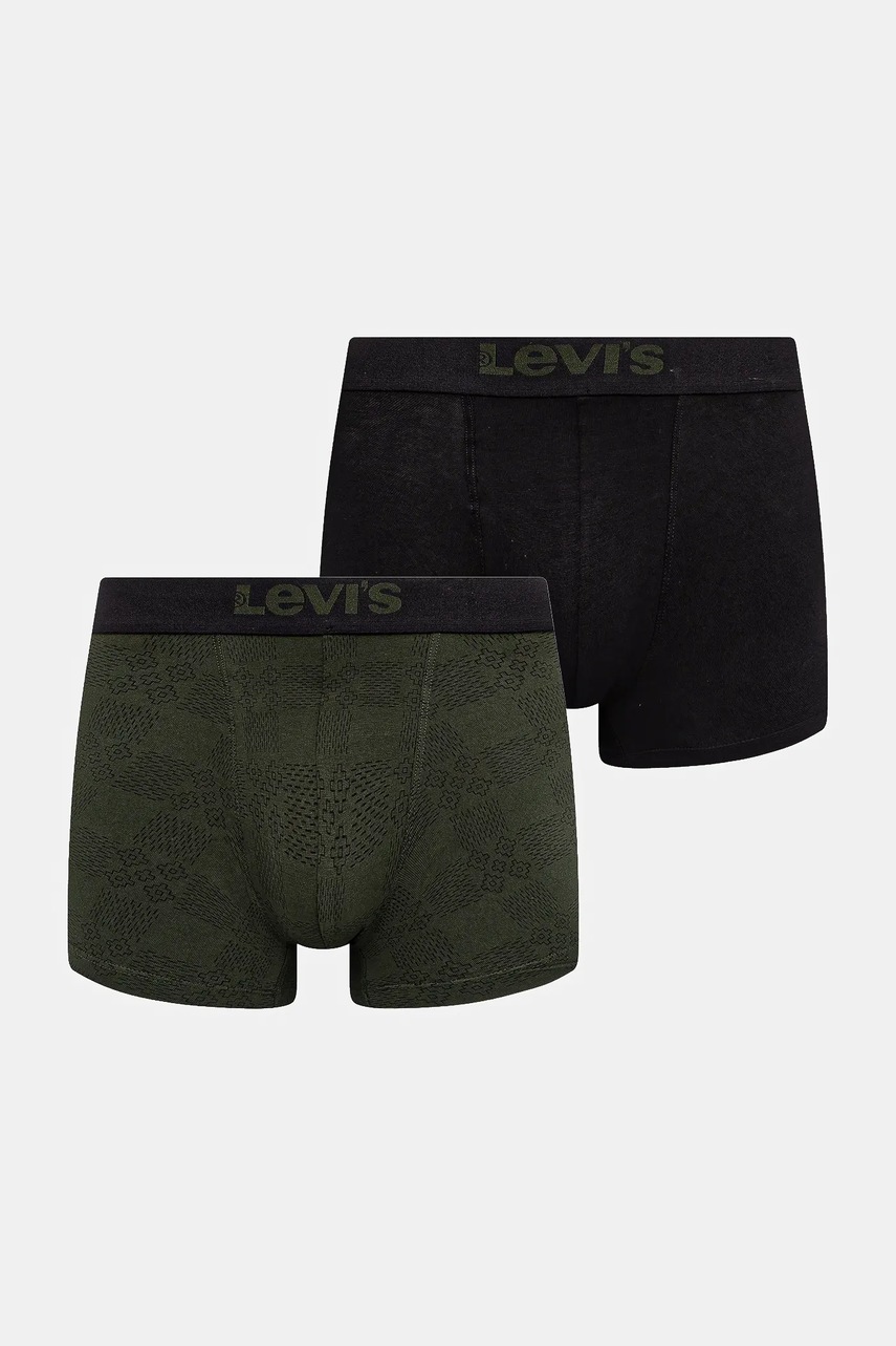 Levi's boxeri 2-pack culoarea verde, 37149-1173