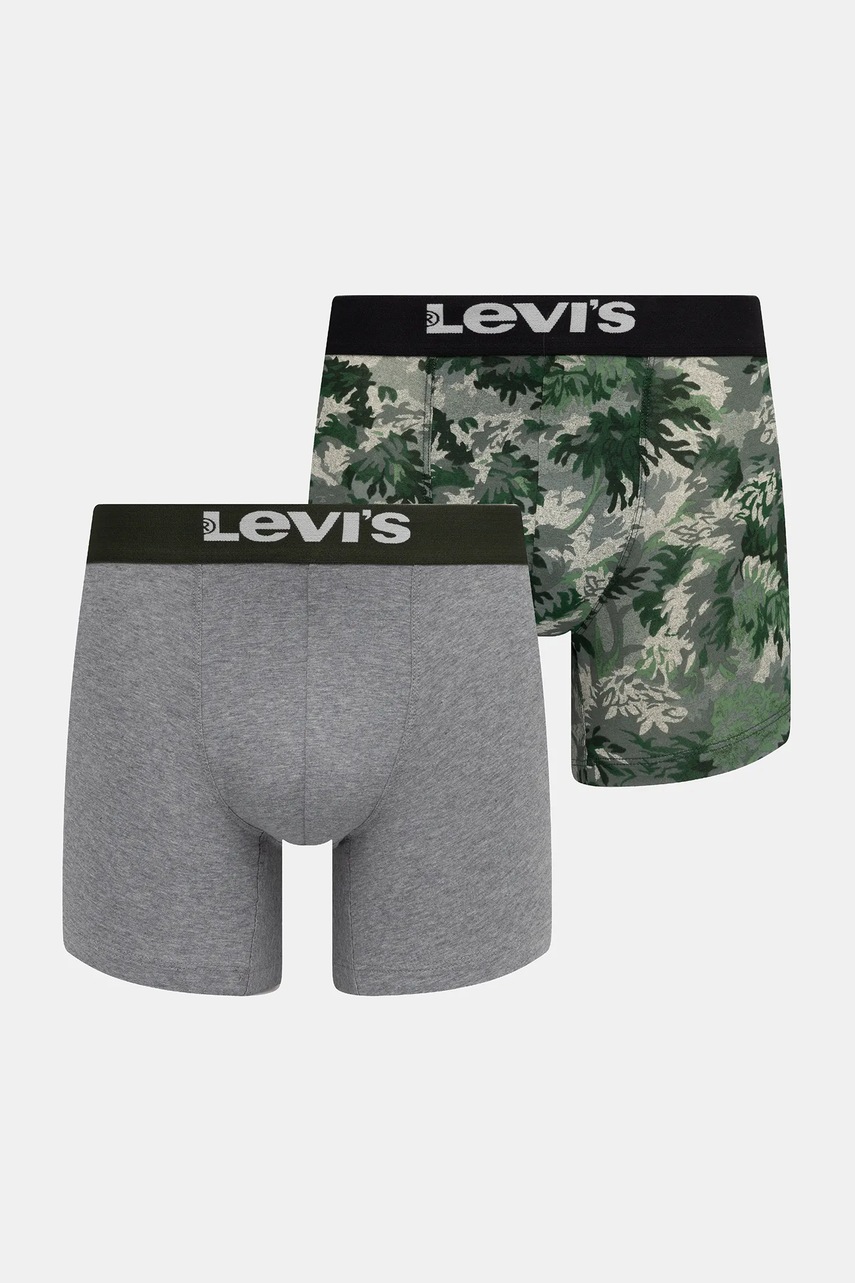 Levi's boxeri 2-pack culoarea verde, 37149-1175