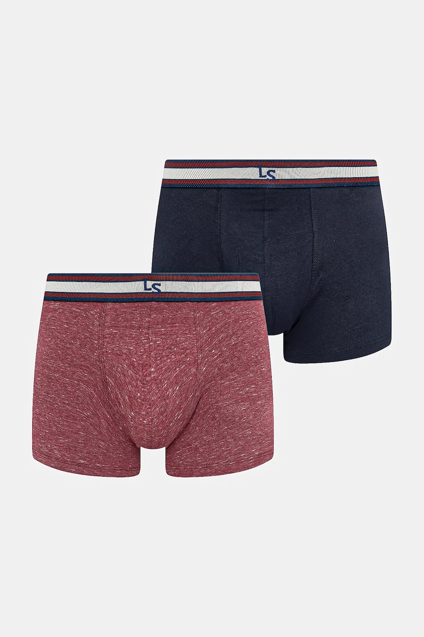 Levně Boxerky Levi's 2-pack červená barva, 37149-1179