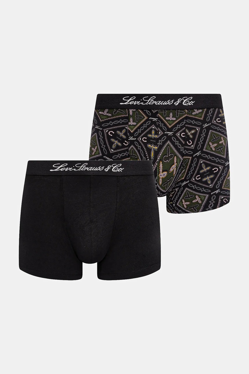 Levi's boxeri 2-pack culoarea verde, 37149-1180