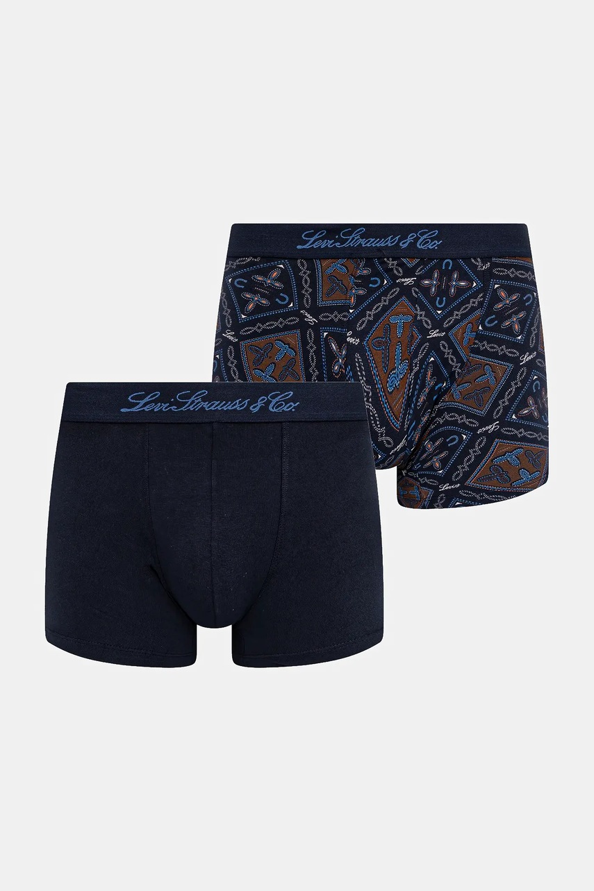 Levi's boxeri 2-pack culoarea bleumarin, 37149-1181