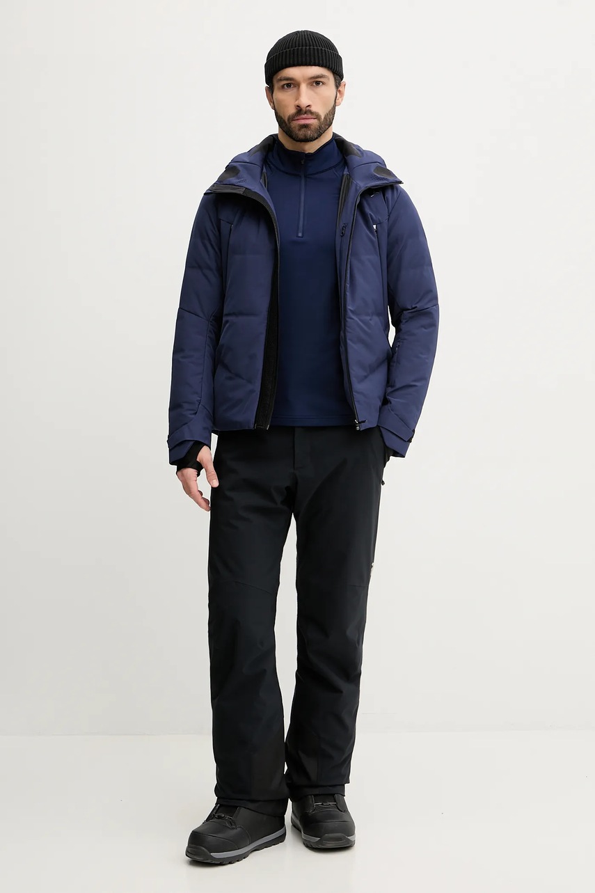 Ισοθερμικό μακρυμάνικο Descente MENS T-NECK χρώμα: ναυτικό μπλε, DW5FLT02MU φωτογραφία