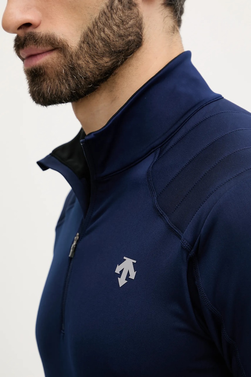 Ισοθερμικό μακρυμάνικο Descente MENS T-NECK χρώμα: ναυτικό μπλε, DW5FLT02MU φωτογραφία