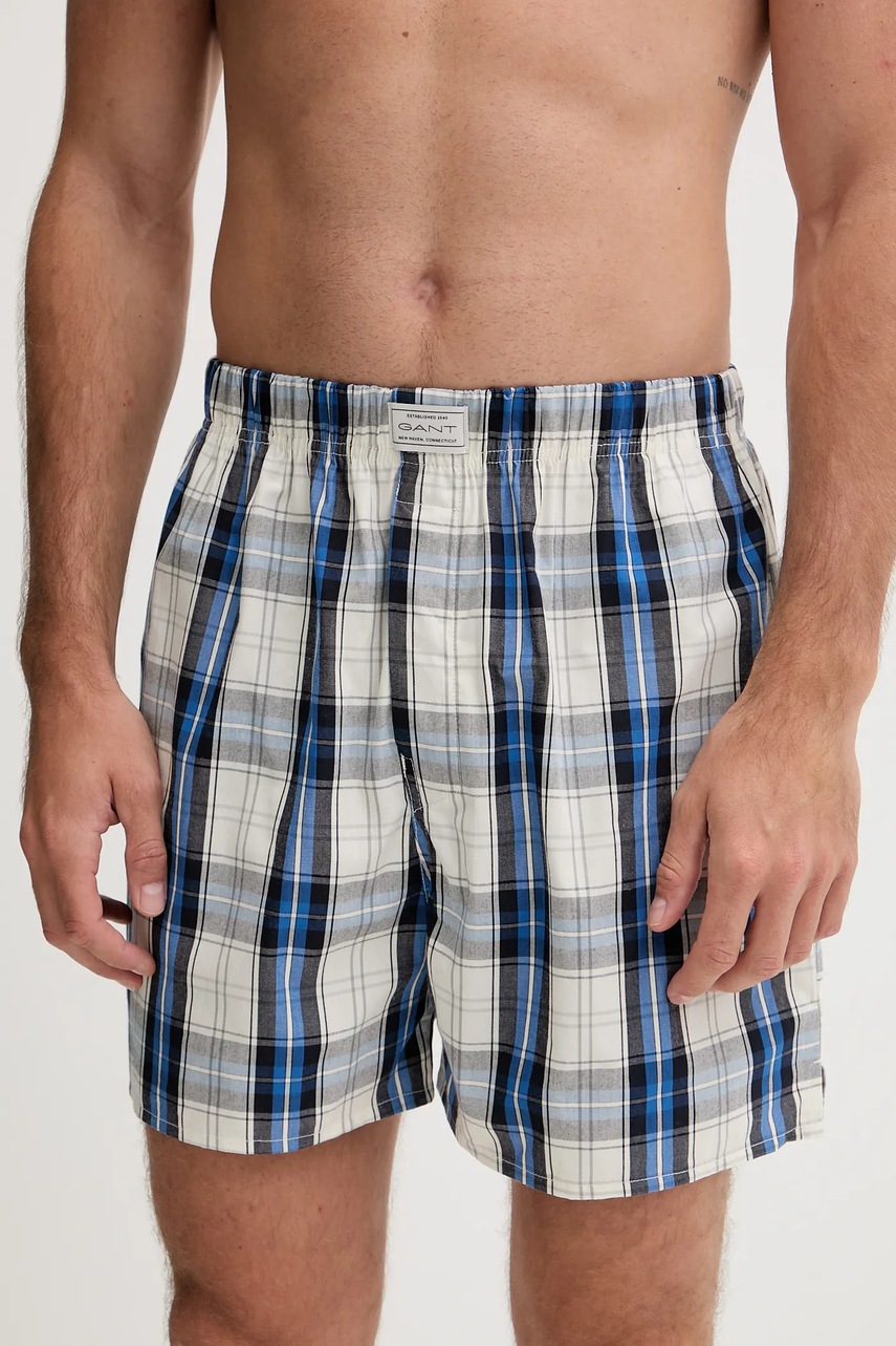 Хлопковые боксёры Gant 2 шт цвет синий 902532009