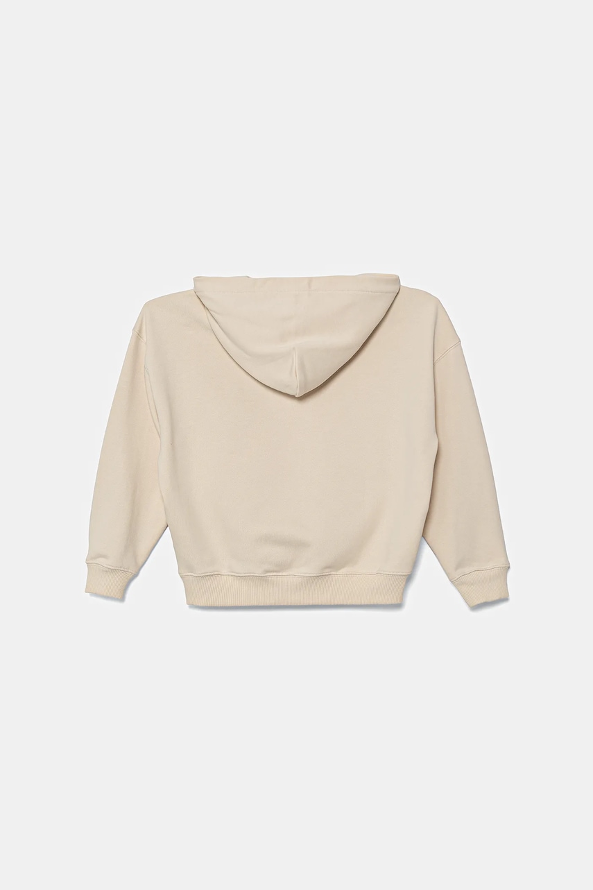 Кофта Calvin Klein Jeans цвет бежевый с капюшоном однотонная IB0IB02524 Кофта Calvin Klein Jeans цвет бежевый с капюшоном однотонная IB0IB02524