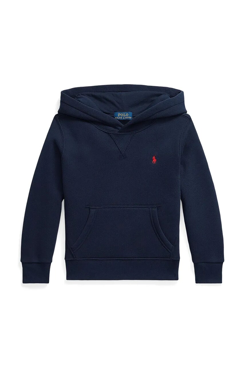 Levně Mikina Polo Ralph Lauren tmavomodrá barva, s kapucí, hladká, 322749954059