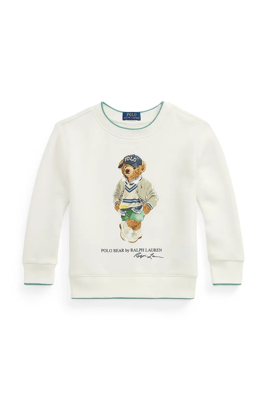 Levně Mikina Polo Ralph Lauren bílá barva, 322971483001