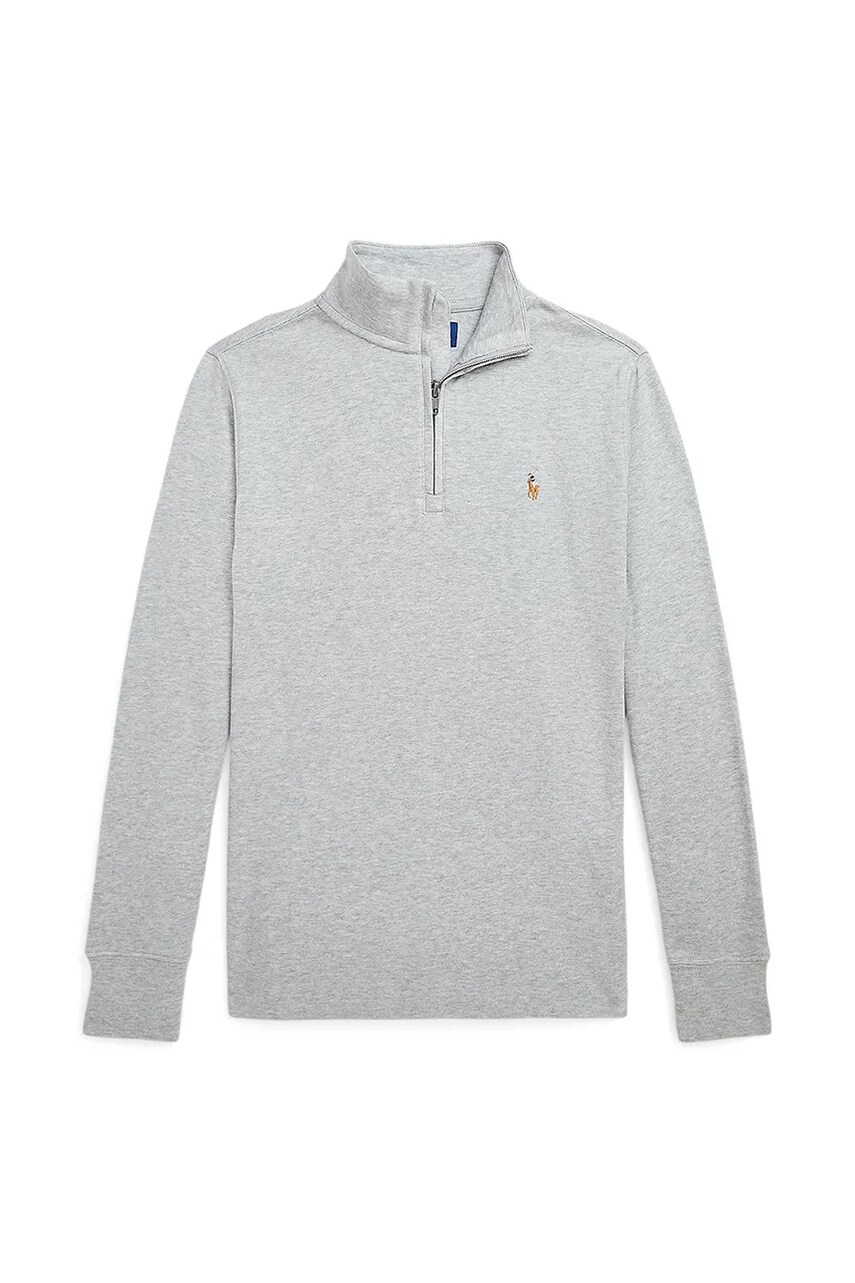 Levně Mikina Polo Ralph Lauren šedá barva, hladká, 323952436002