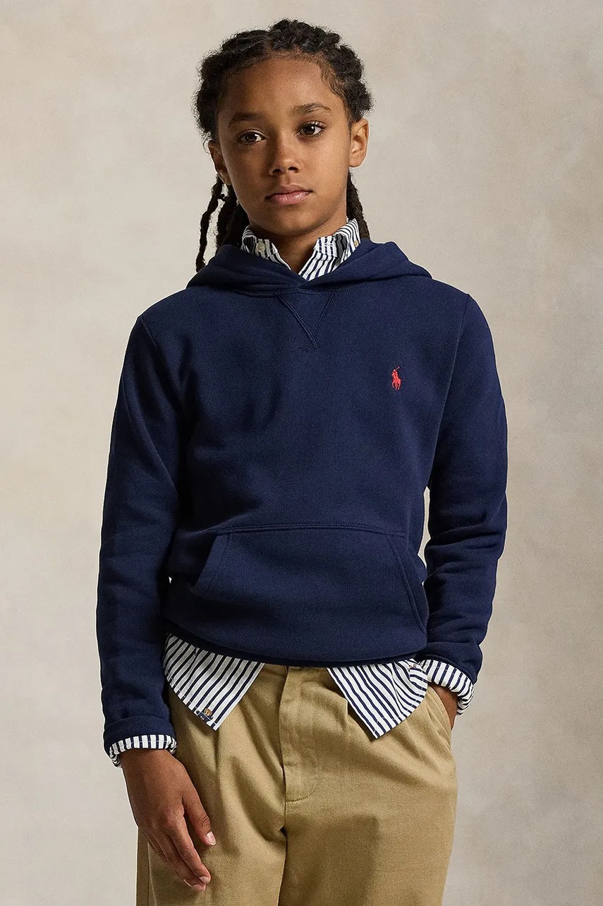 

Суичър Polo Ralph Lauren в тъмносиньо с качулка с изчистен дизайн 323749954060, Тъмносин