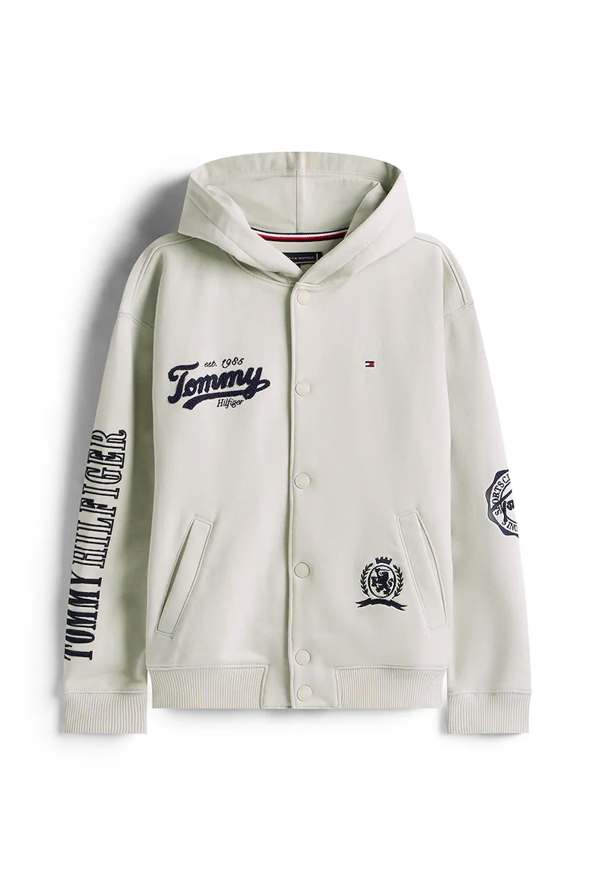 Кофта Tommy Hilfiger цвет бирюзовый с капюшоном KB0KB09752 в Полтаве Кофта Tommy Hilfiger цвет бирюзовый с капюшоном KB0KB09752 в Полтаве