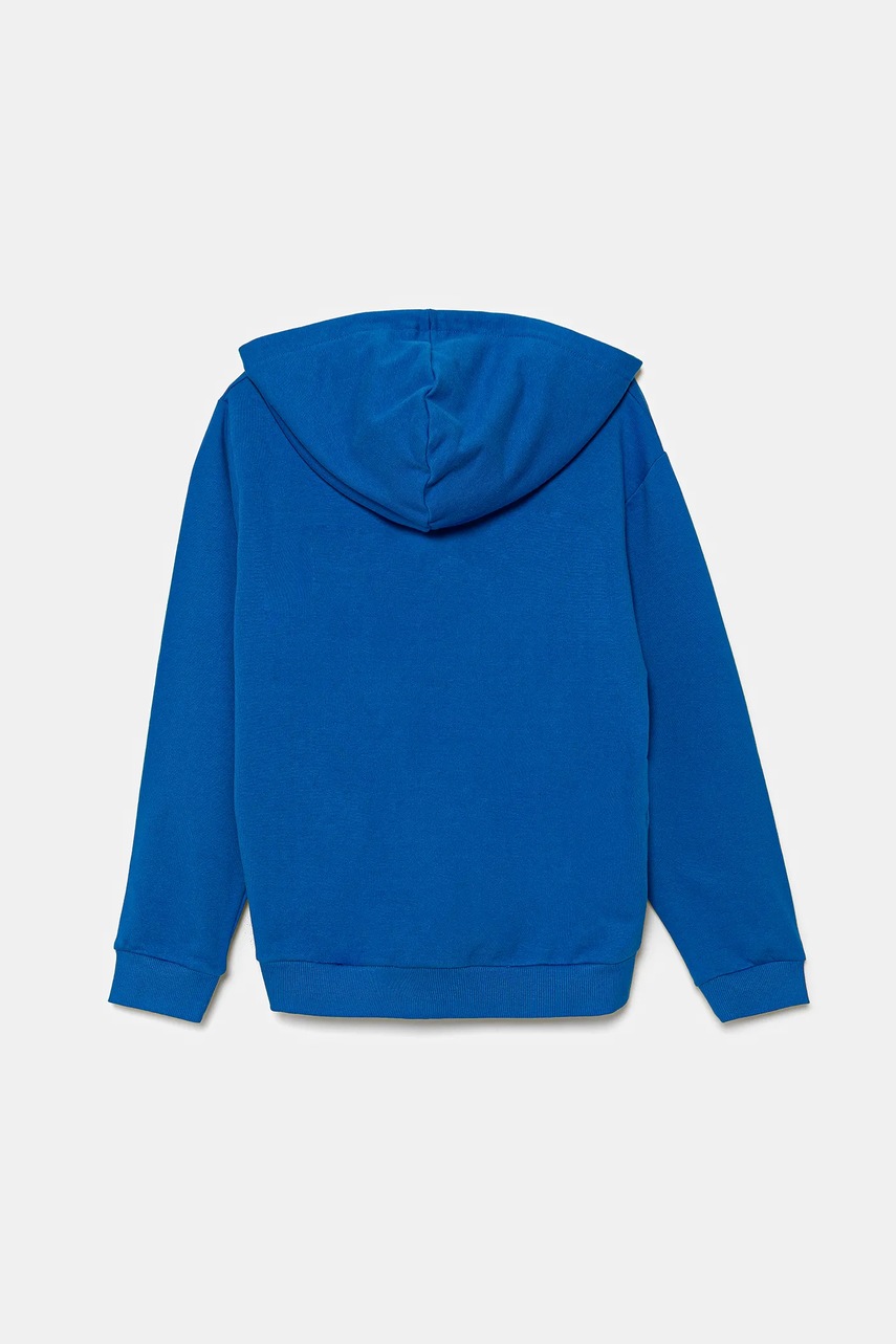 Детская хлопковая кофта Guess с капюшоном с принтом L5YQ01 KAD74