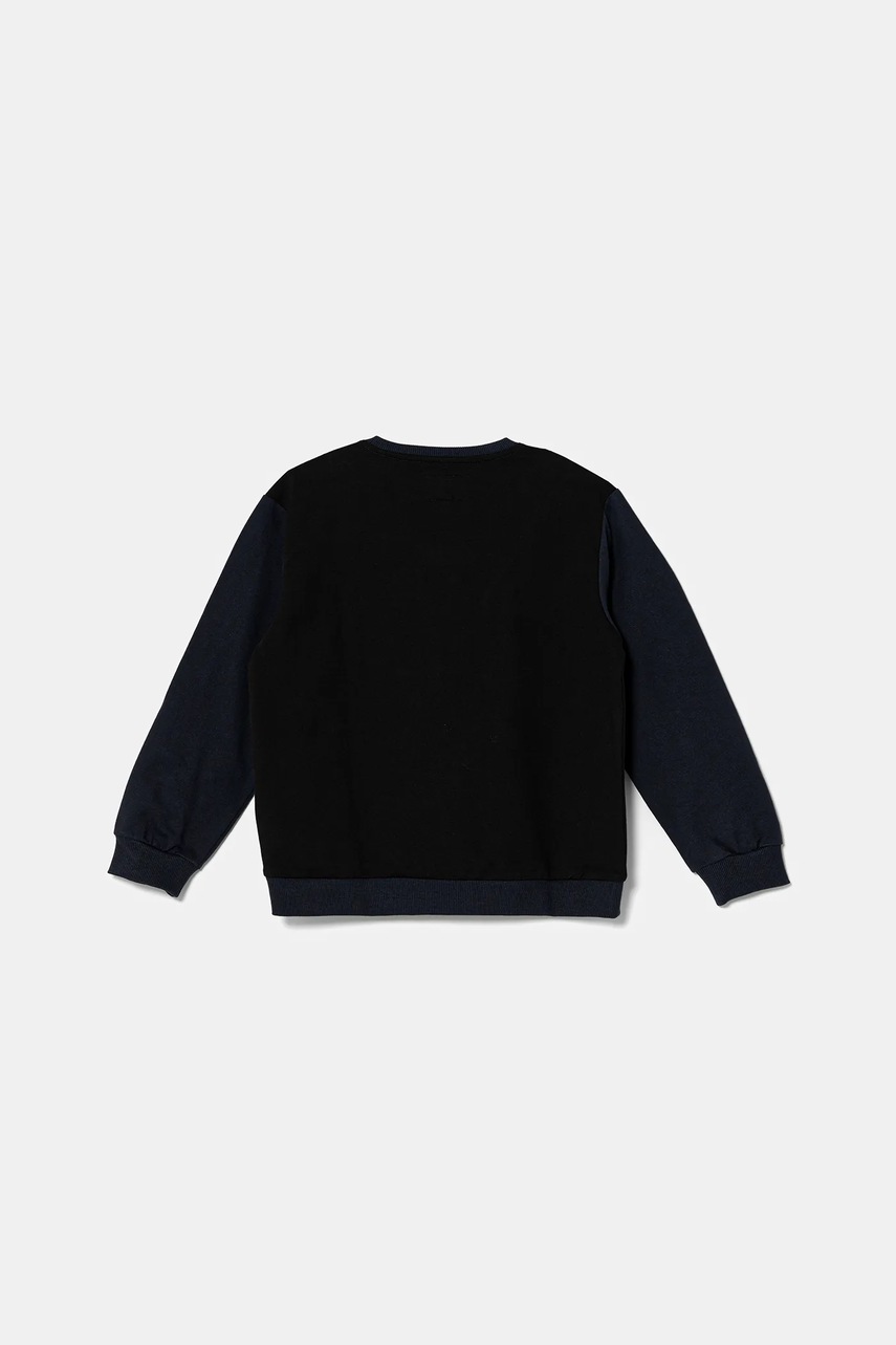 Детская хлопковая кофта Guess цвет синий с аппликацией L5YQ04 KA6R4