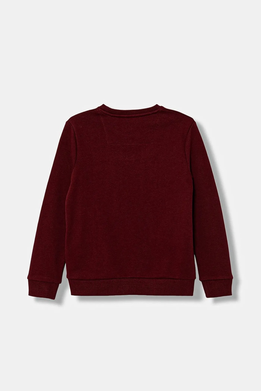 Детская хлопковая кофта Guess цвет бордовый с принтом N5YQ05 KAD74 Детская хлопковая кофта Guess цвет бордовый с принтом N5YQ05 KAD74