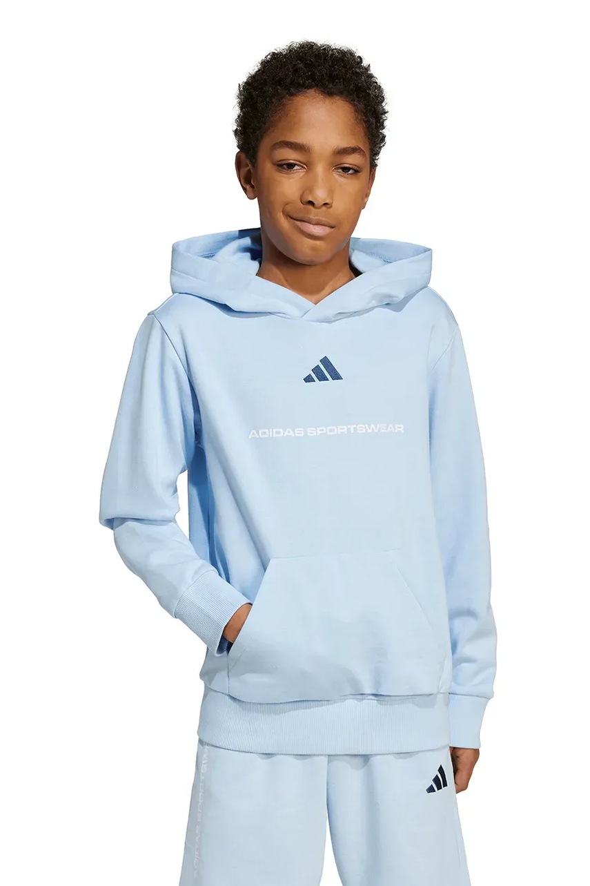 adidas bluză copii cu glugă, cu imprimeu, KC2805