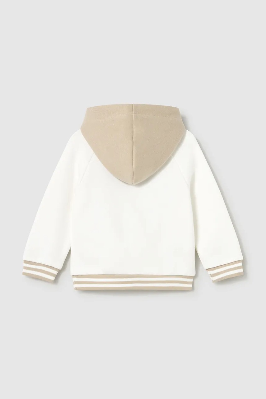 Кофта Mayoral цвет бежевый с капюшоном 2414