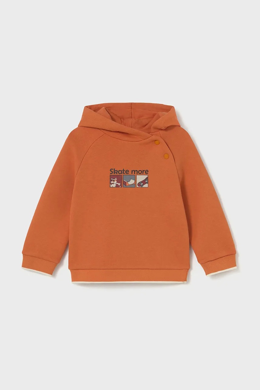 Кофта Mayoral цвет оранжевый с капюшоном 2414