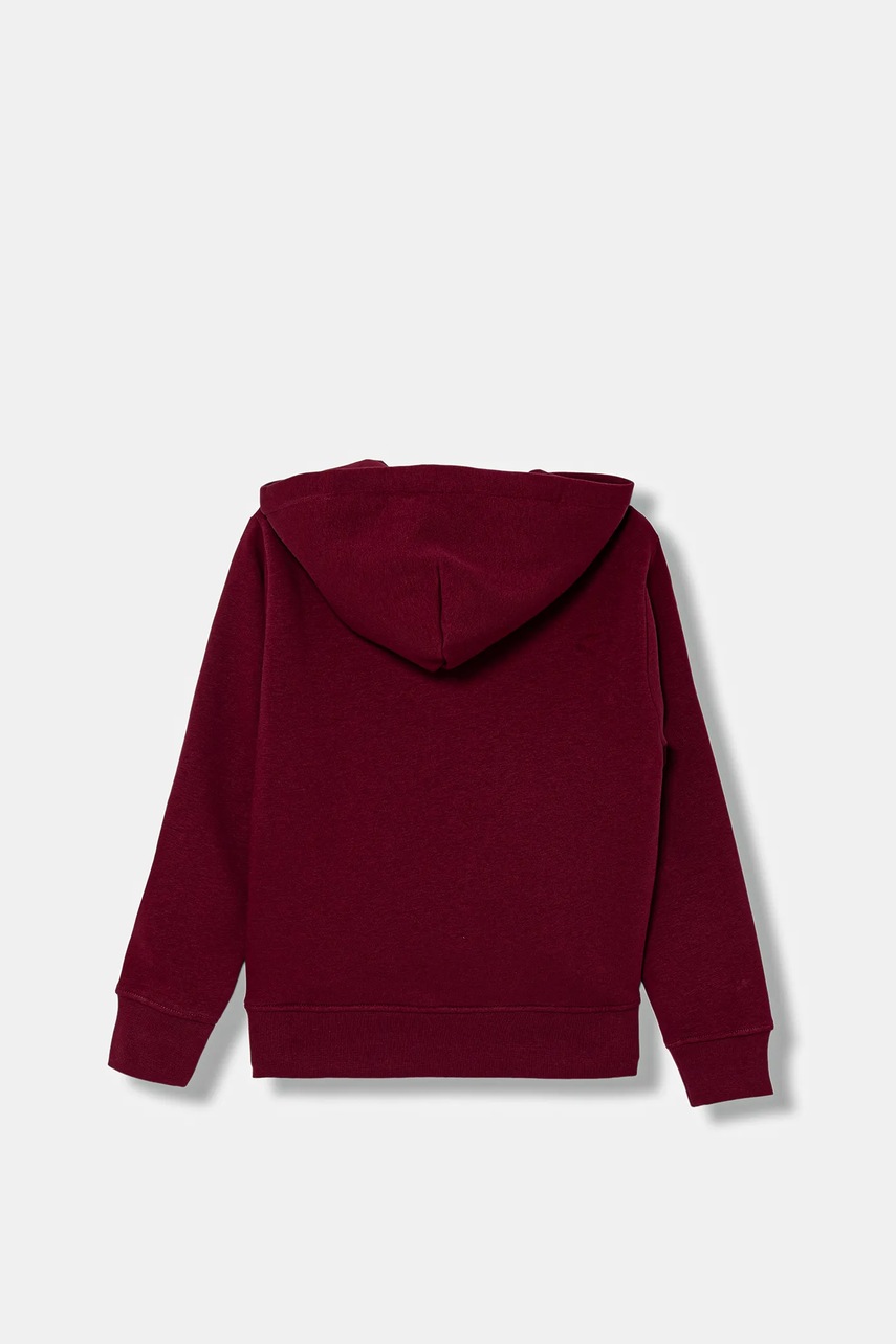 Детская кофта Polo Ralph Lauren цвет бордовый с капюшоном с принтом 323962111010