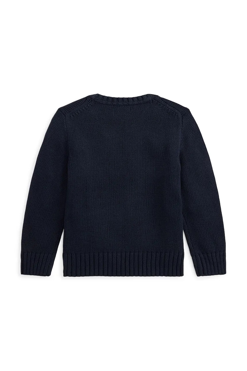 Хлопковый свитер Polo Ralph Lauren цвет синий 322970429005 Хлопковый свитер Polo Ralph Lauren цвет синий 322970429005