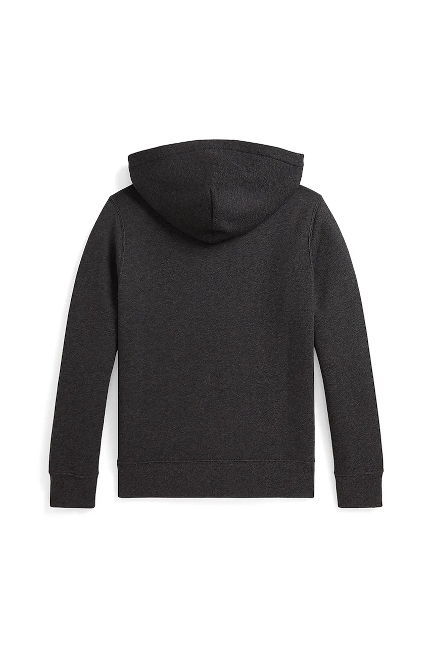 Кофта Polo Ralph Lauren цвет серый с капюшоном однотонная 323749954061 Кофта Polo Ralph Lauren цвет серый с капюшоном однотонная 323749954061