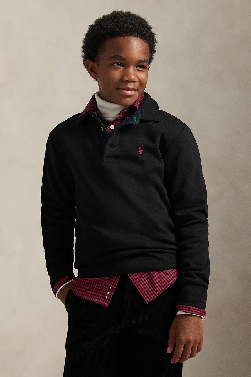 Levně Dětské bavlněné tričko s dlouhým rukávem Polo Ralph Lauren