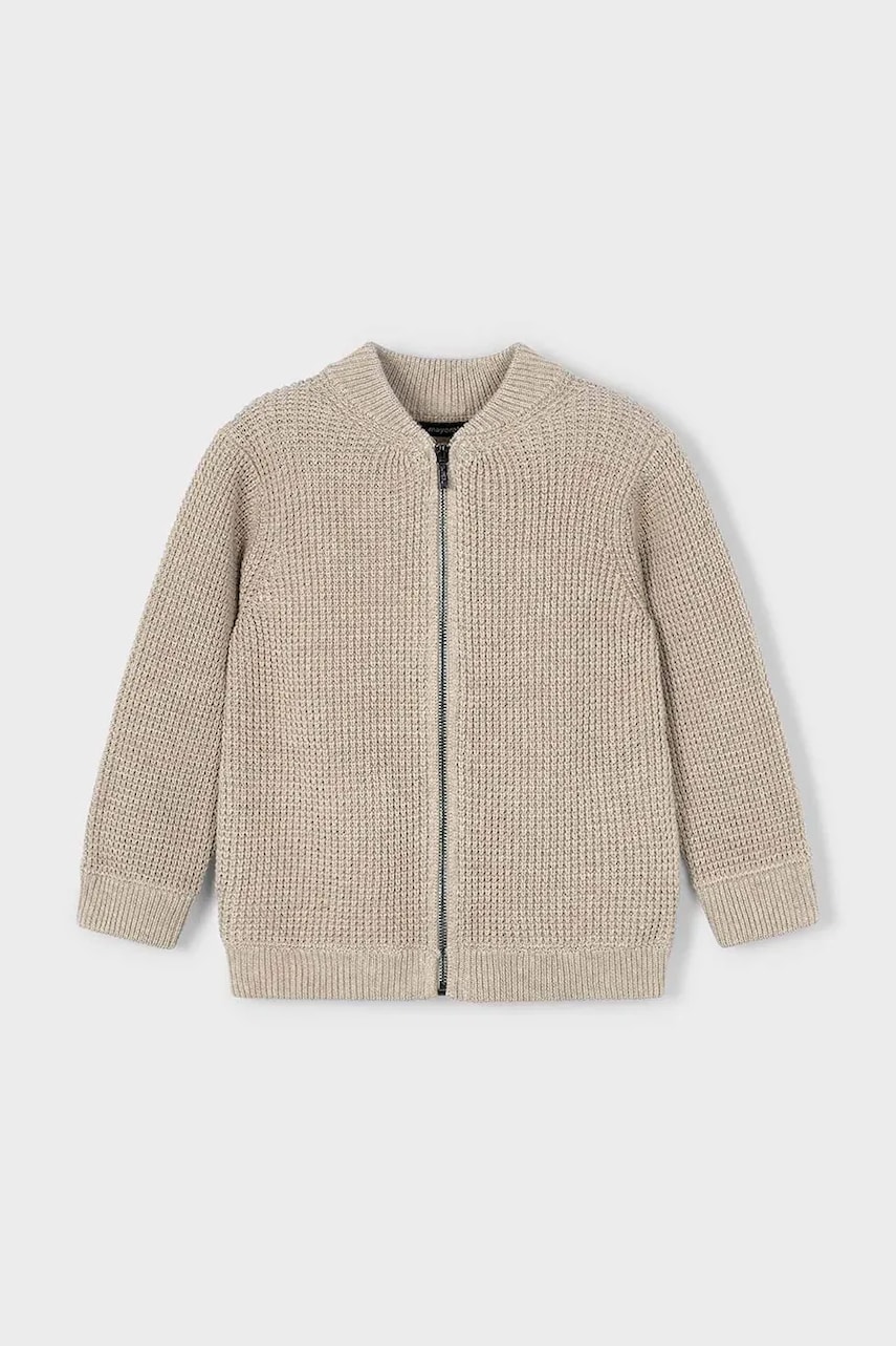 Mayoral cardigan din bumbac pentru copii culoarea bej, 4385