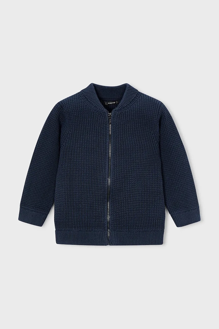 Mayoral cardigan din bumbac pentru copii culoarea bleumarin, 4385