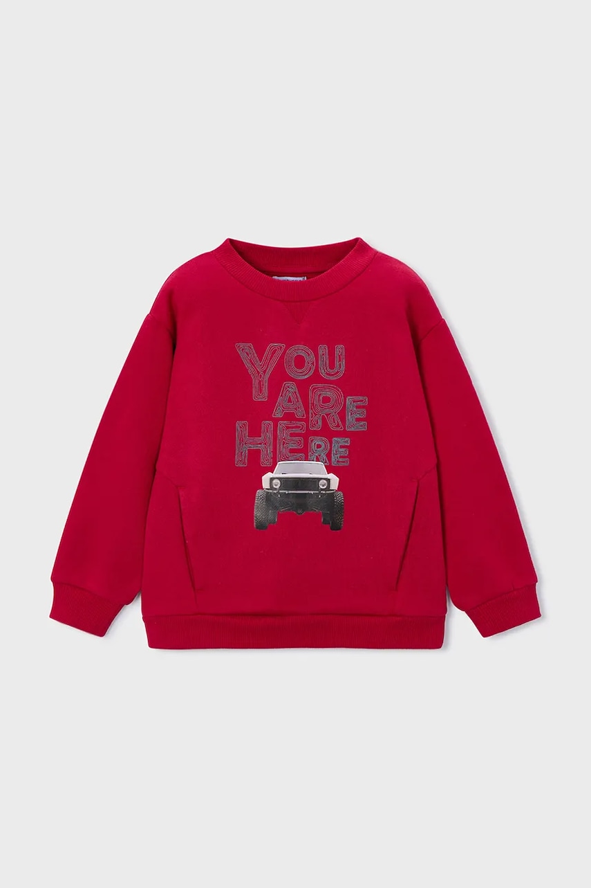 Mayoral bluză copii culoarea roșu, cu imprimeu, 4404