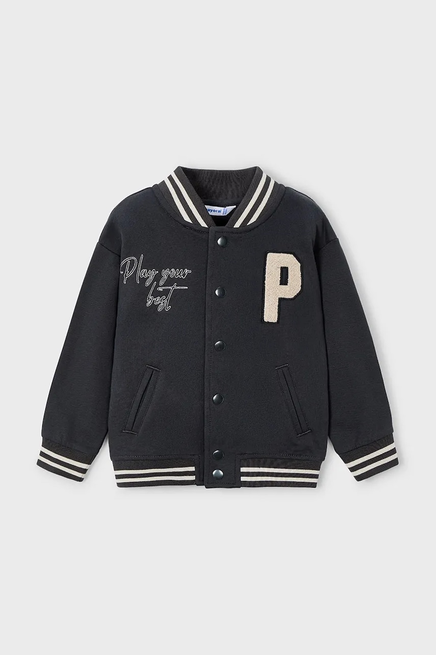 Mayoral bluză copii culoarea gri, cu imprimeu, 4424