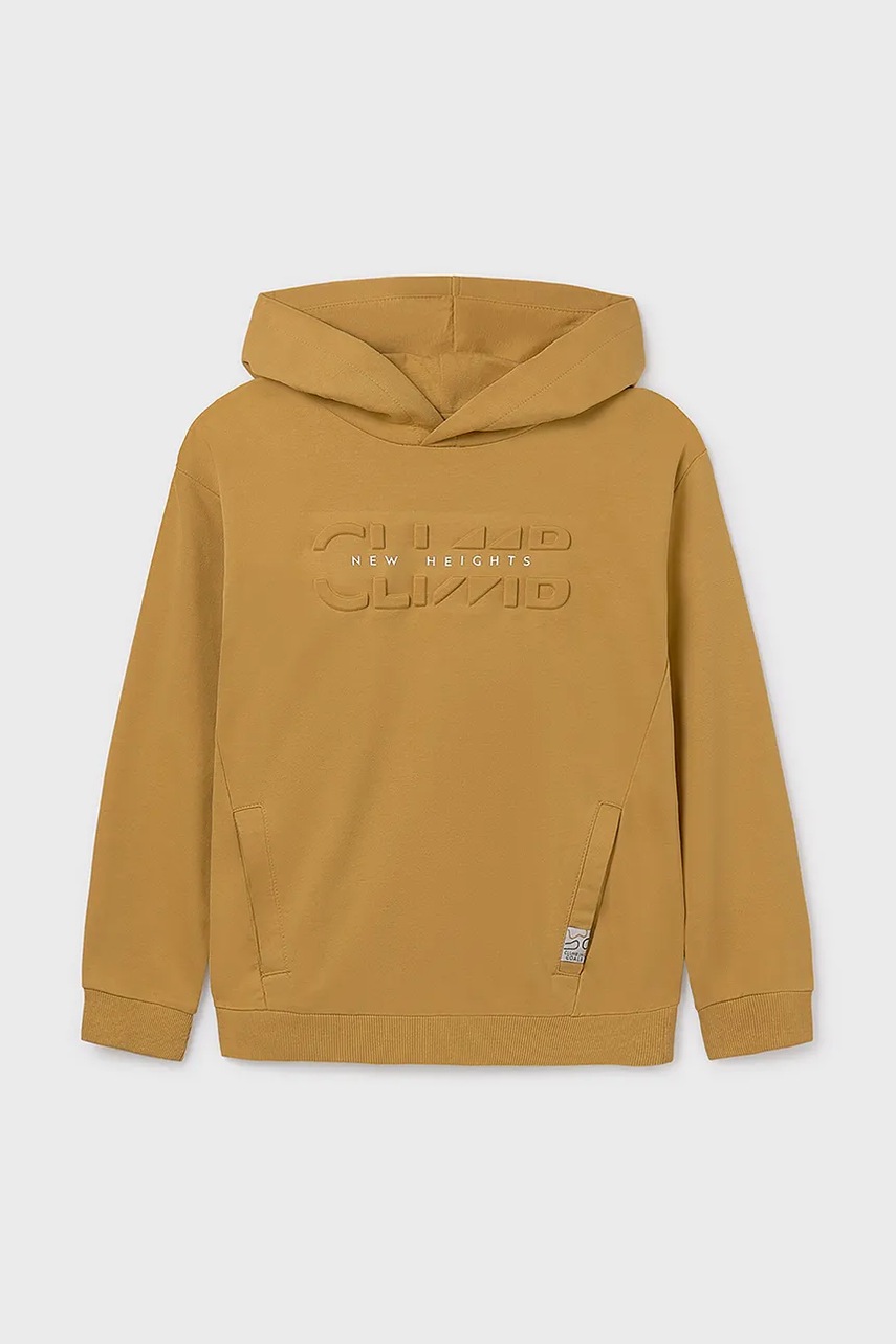 Кофта Mayoral цвет жёлтый с капюшоном 7401