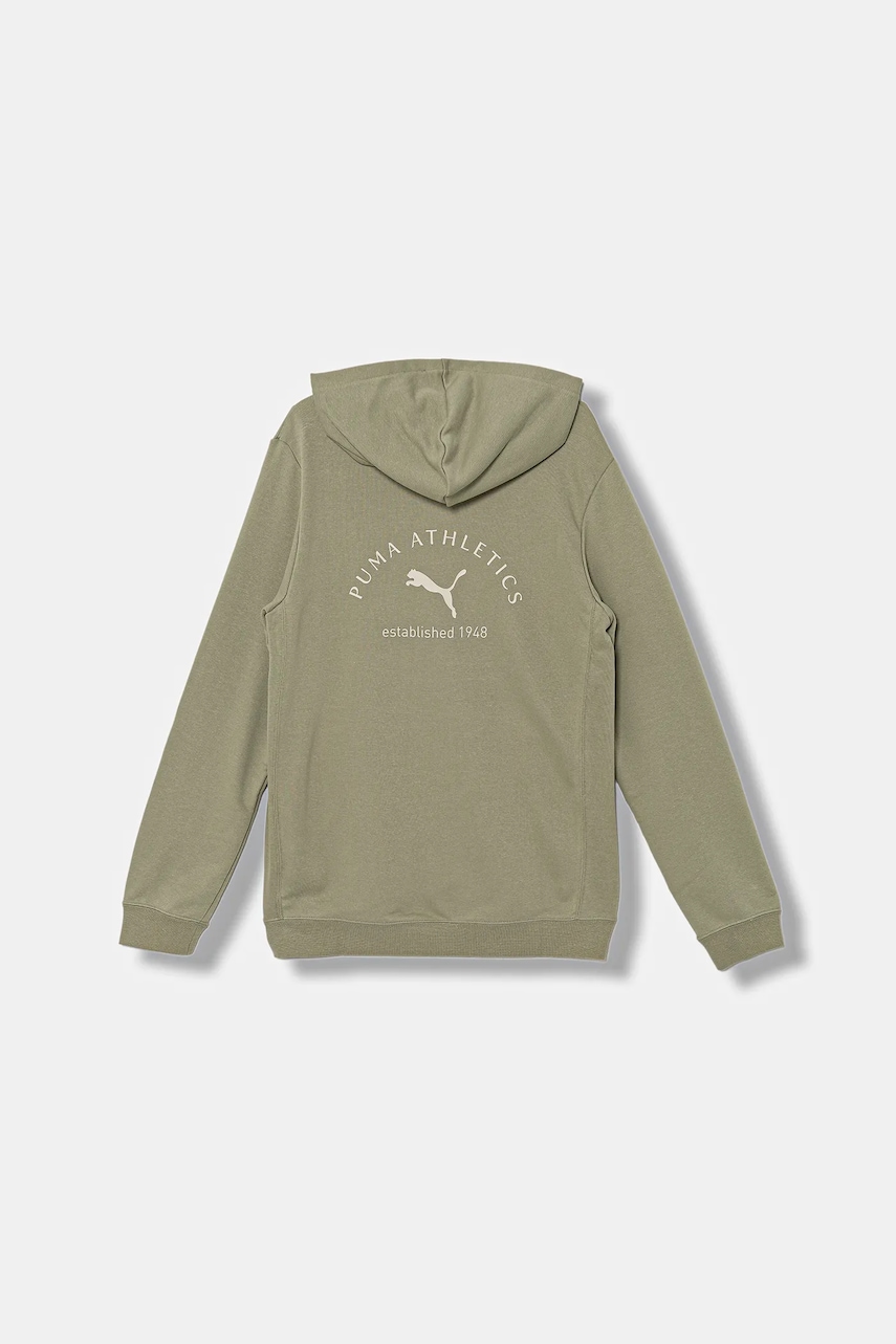 Детская кофта Puma PUMA CLASS Graphic Hoodie TR B цвет зелёный с капюшоном с принтом 688852 Детская кофта Puma PUMA CLASS Graphic Hoodie TR B цвет зелёный с капюшоном с принтом 688852