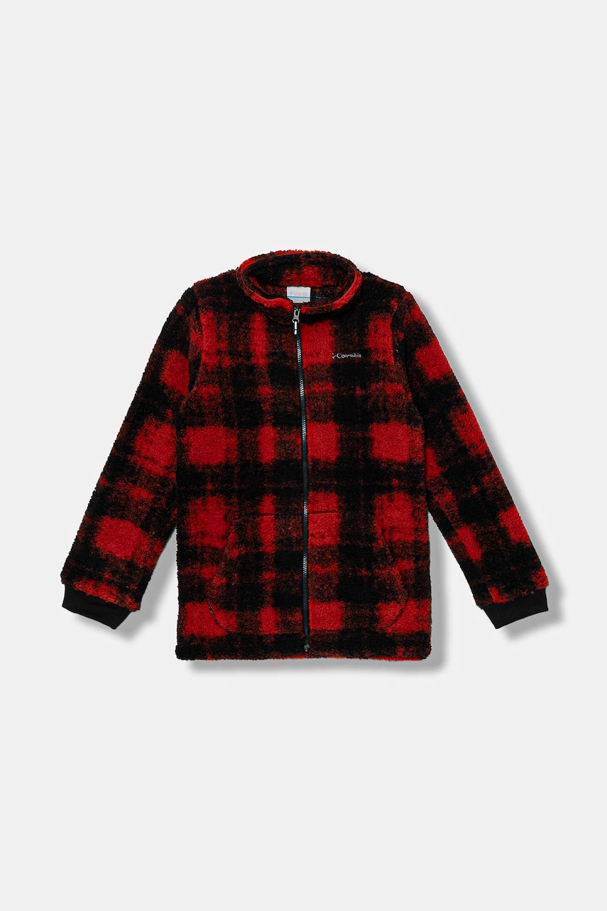 Columbia hanorac polar pentru copii Rugged Ridge culoarea roșu, cu imprimeu, 2097021