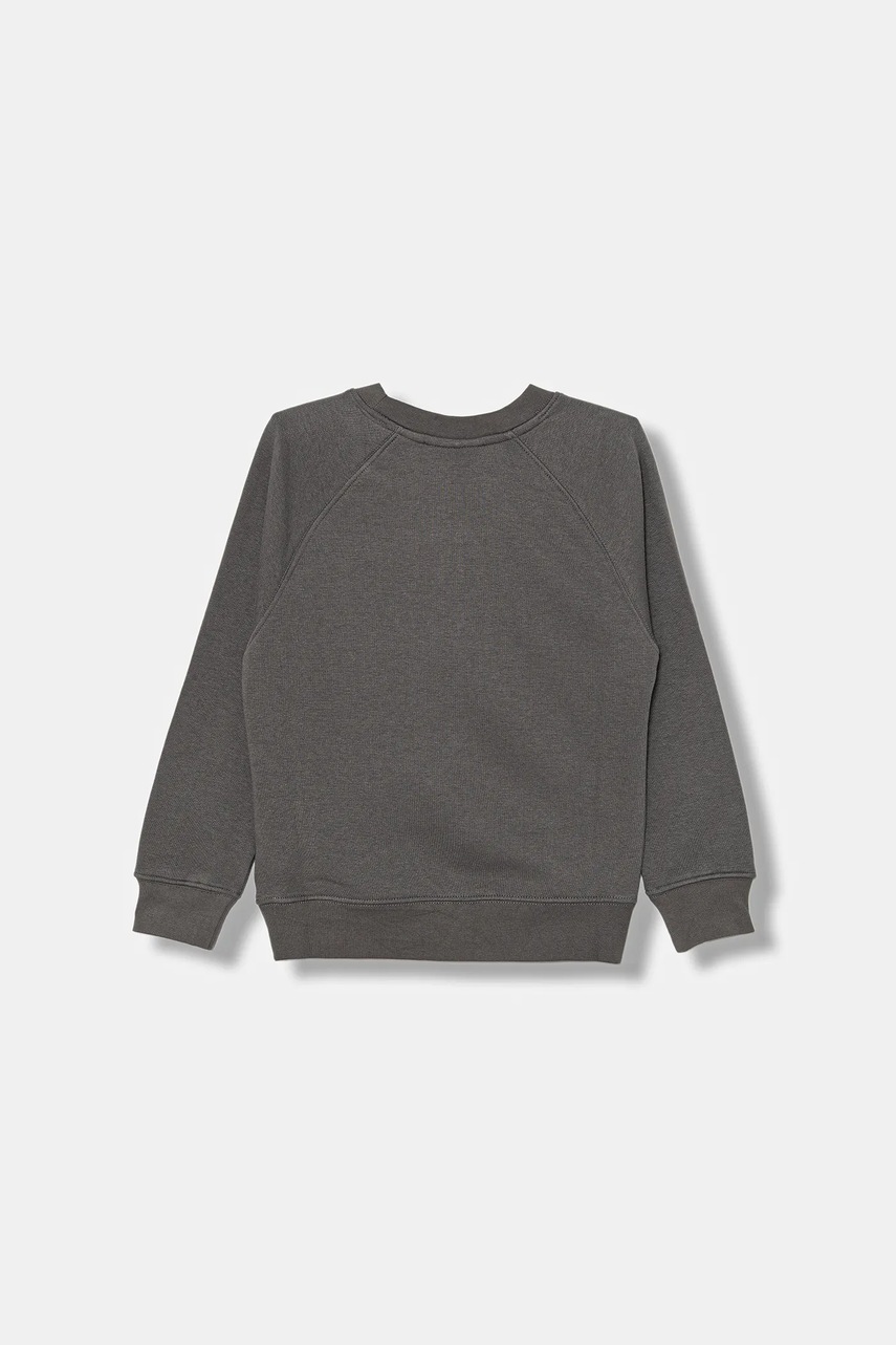 Детская хлопковая кофта Calvin Klein Jeans цвет серый с принтом IB0IB02599 Детская хлопковая кофта Calvin Klein Jeans цвет серый с принтом IB0IB02599