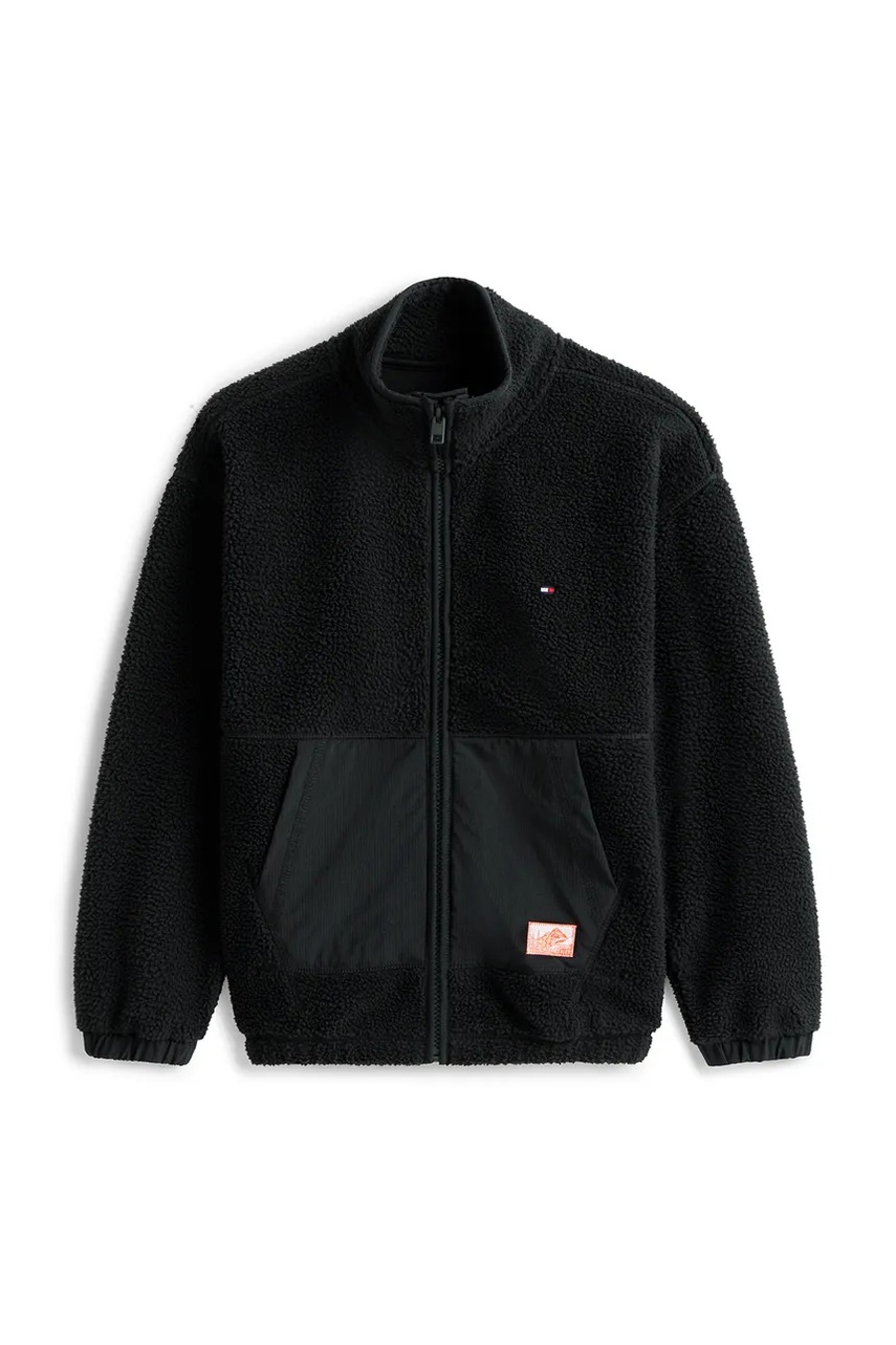 Детская кофта Tommy Hilfiger цвет чёрный однотонная KB0KB09902