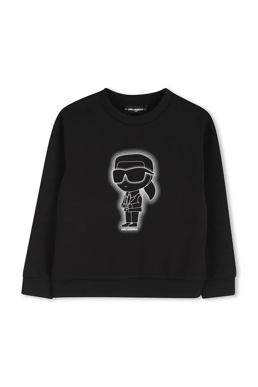 Детская кофта Karl Lagerfeld цвет чёрный с принтом Z30637 Детская кофта Karl Lagerfeld цвет чёрный с принтом Z30637