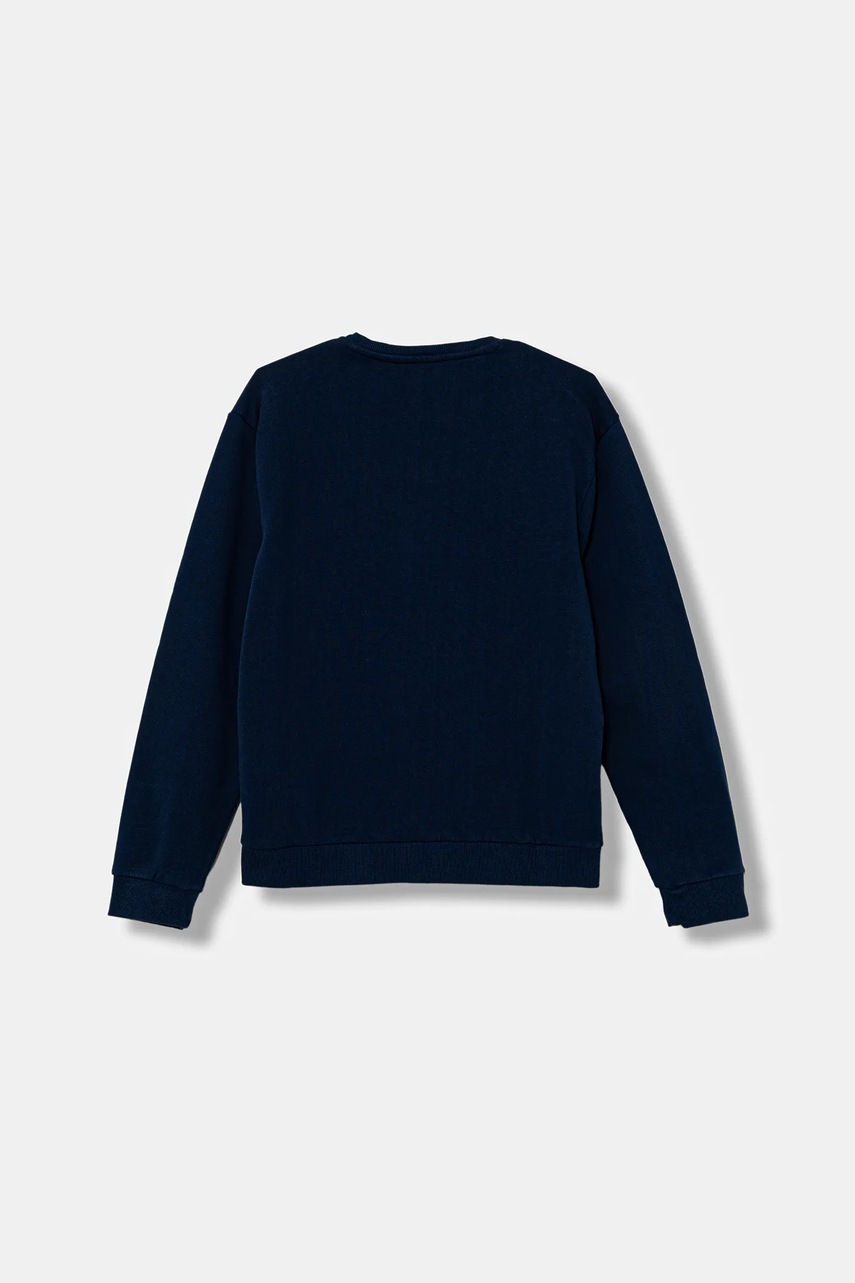 Детская хлопковая кофта Guess цвет синий с аппликацией L5BQ02 KAD74