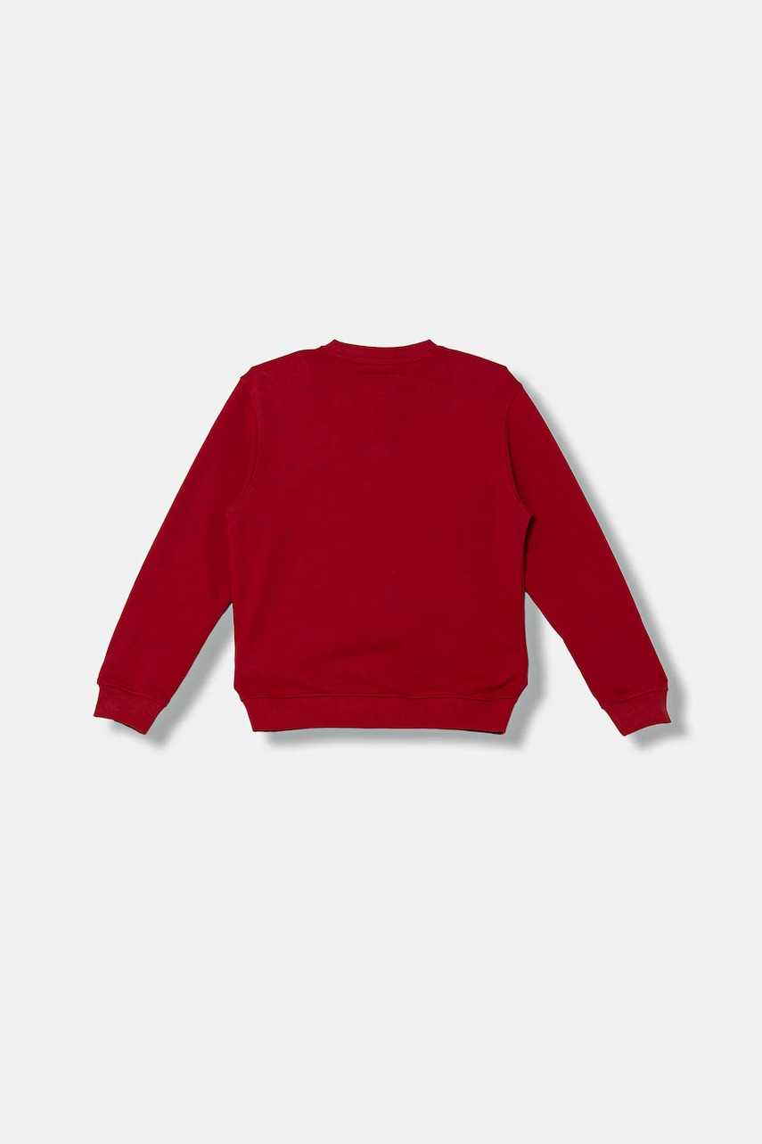 Детская хлопковая кофта Guess цвет красный с принтом L5BQ07 KAD74 Детская хлопковая кофта Guess цвет красный с принтом L5BQ07 KAD74
